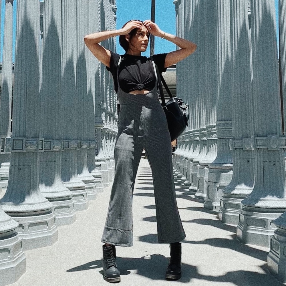Emory Park Cropped Striped Jumpsuit